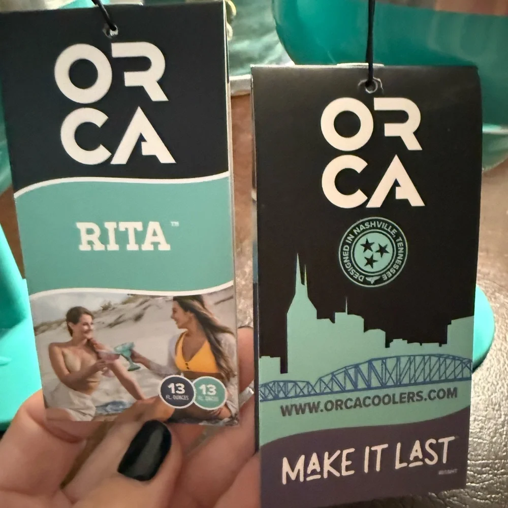 Seafoam orca cups